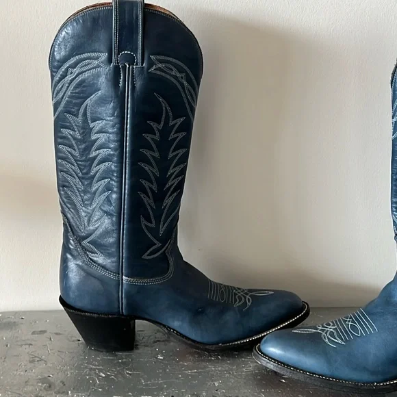 Rare Vintage Cowboy Boots- Blue - Picture 6 of 15